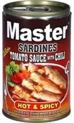 Master — sardines in spicy tomato sauce