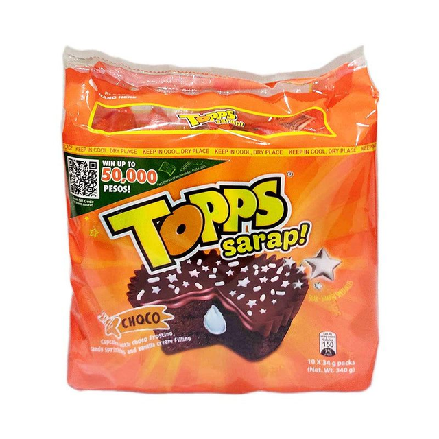 Cupp Keyk Topps Sarap Choco 34g X 10's