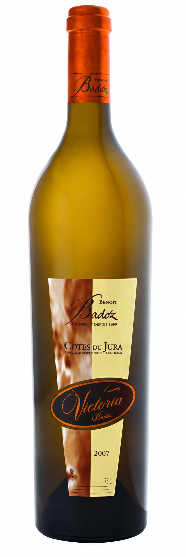 Côtes du Jura — B. Badoz — Cuvée Victoria 2007 — Photo illustrative