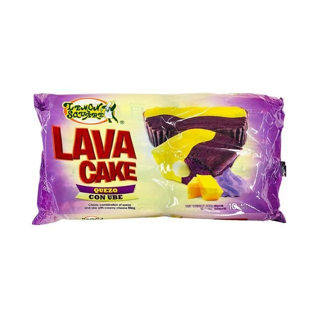 Lemon Square Lava Twin Cake Quezo Con Ube 38g X 10's
